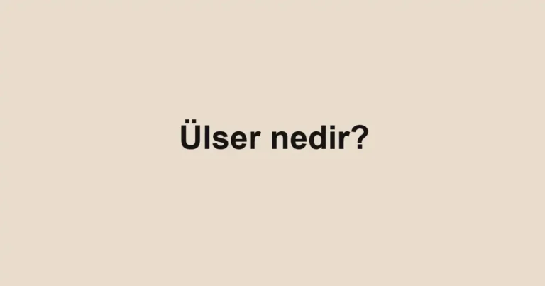 ulser-nedir
